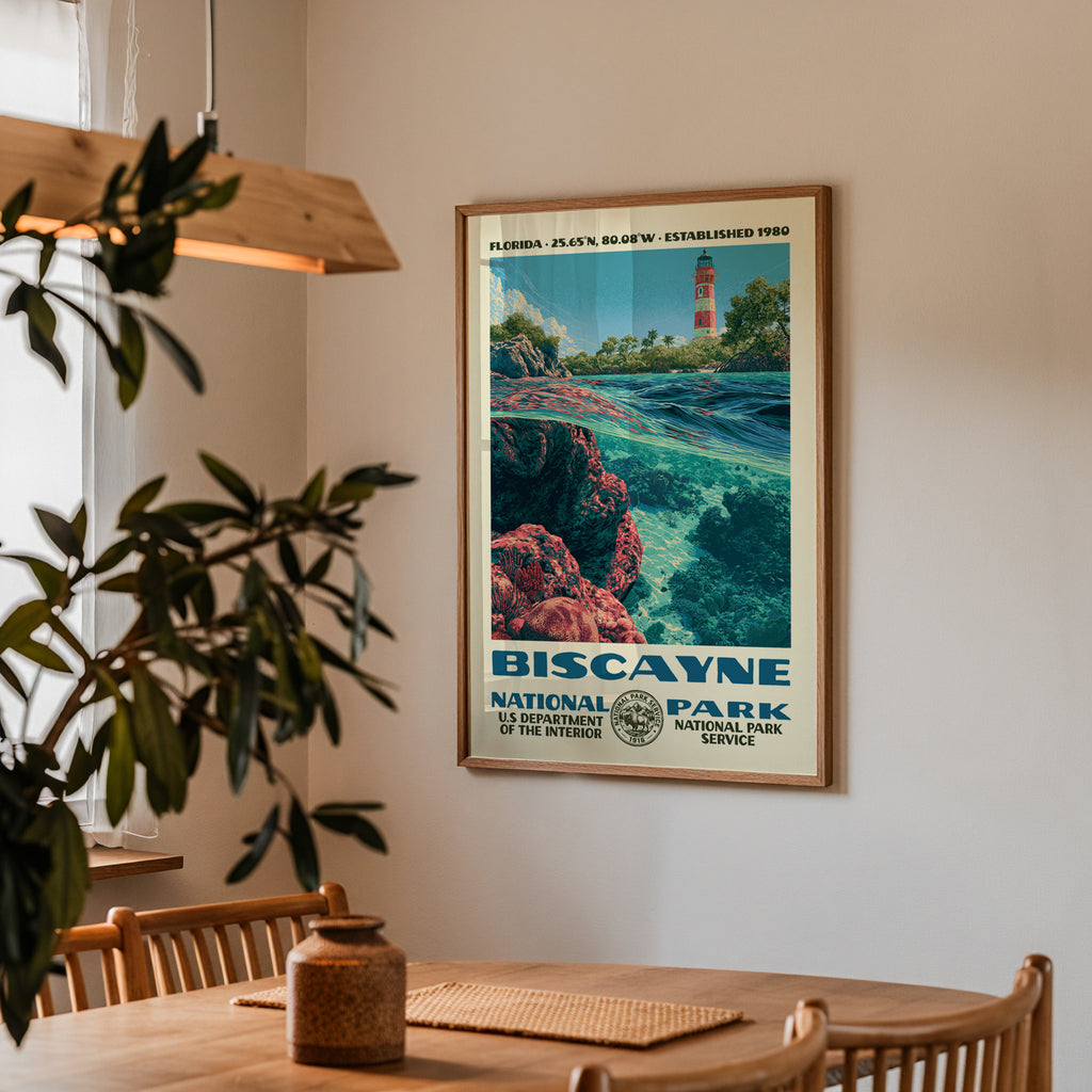 Biscayne National Park Vintage WPA Art