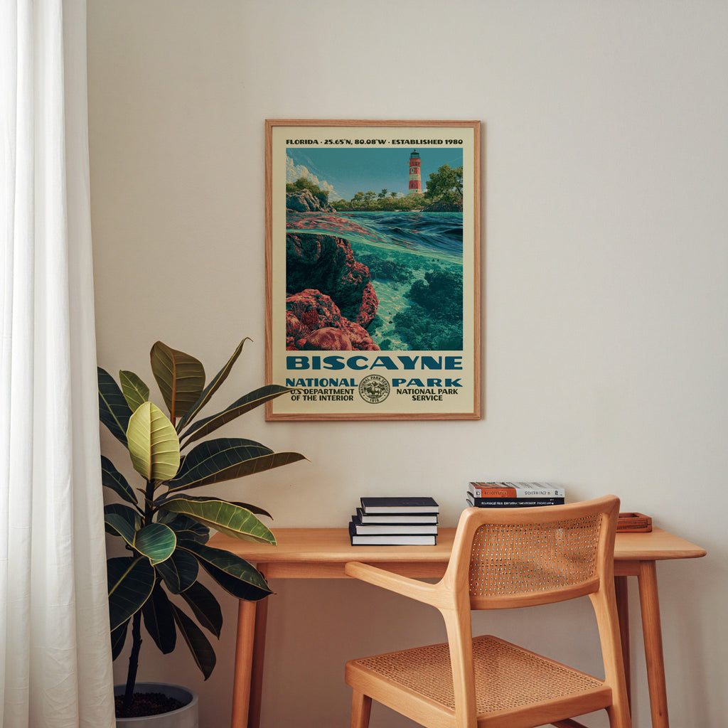 Biscayne National Park Vintage WPA Art