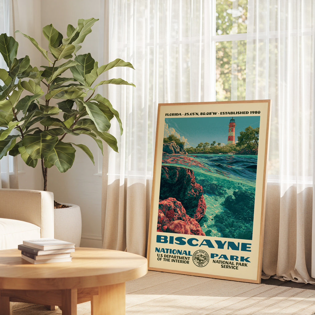 Biscayne National Park Vintage WPA Art