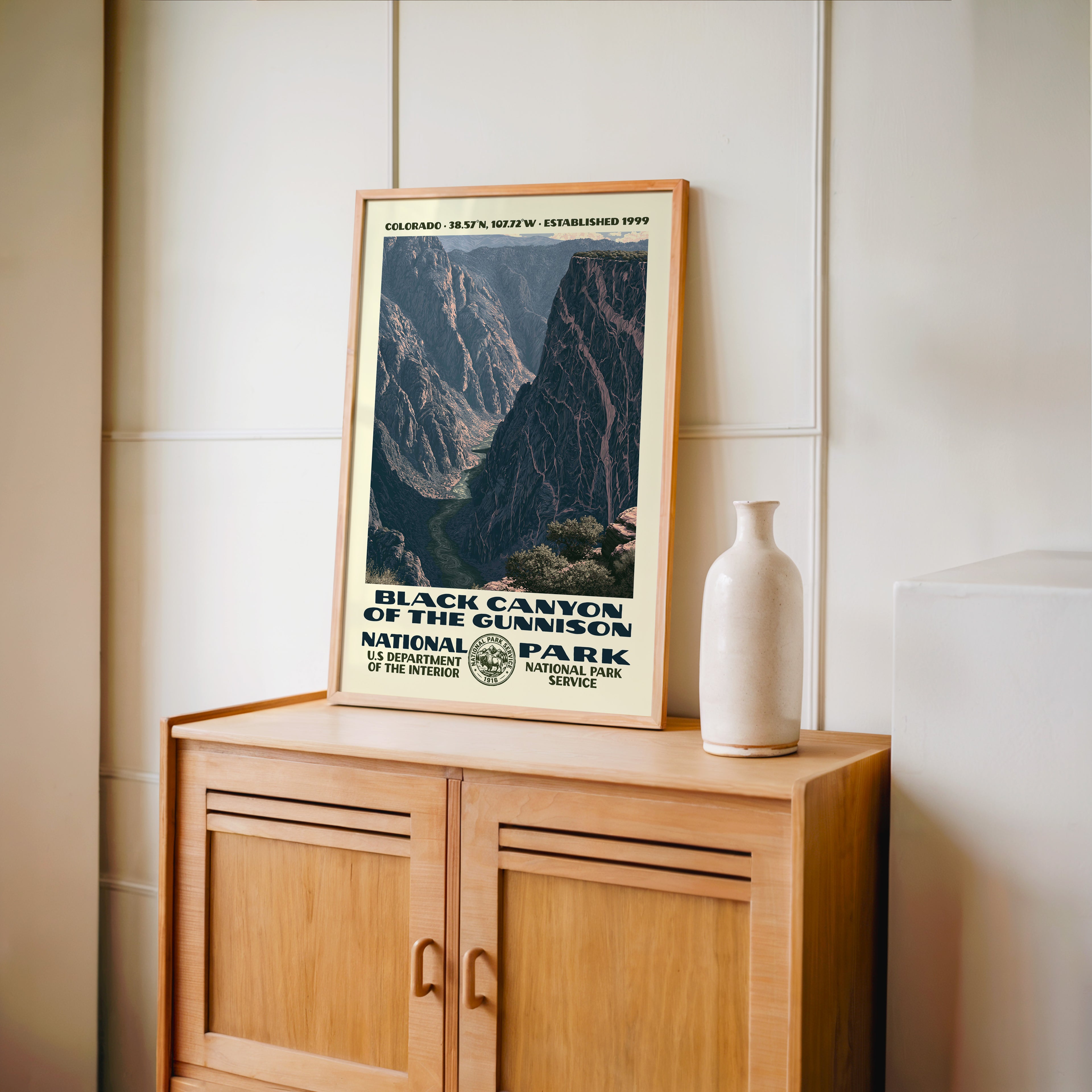 Black Canyon of the Gunnison National Park Vintage WPA Art