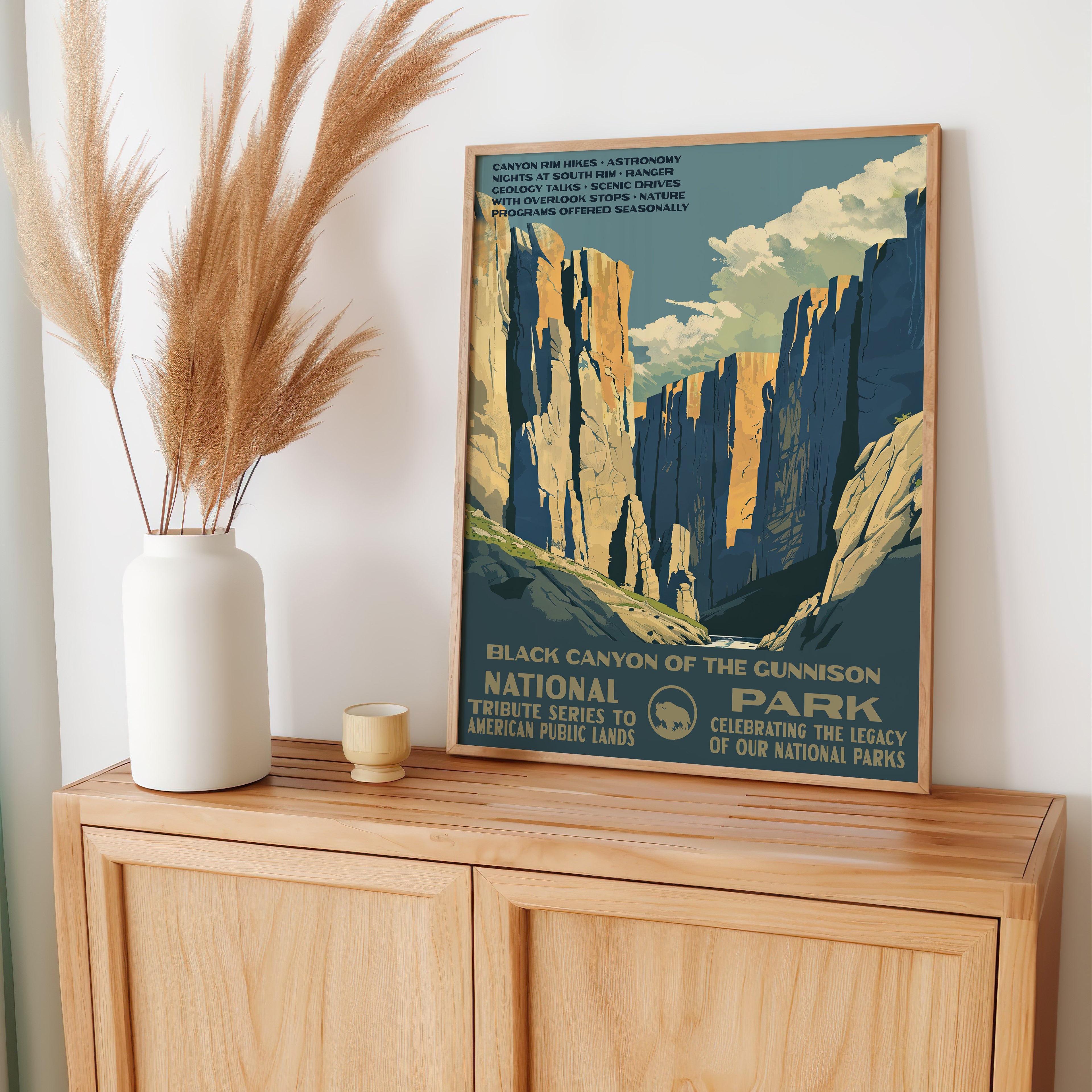 Black Canyon of the Gunnison National Park Vintage WPA Art