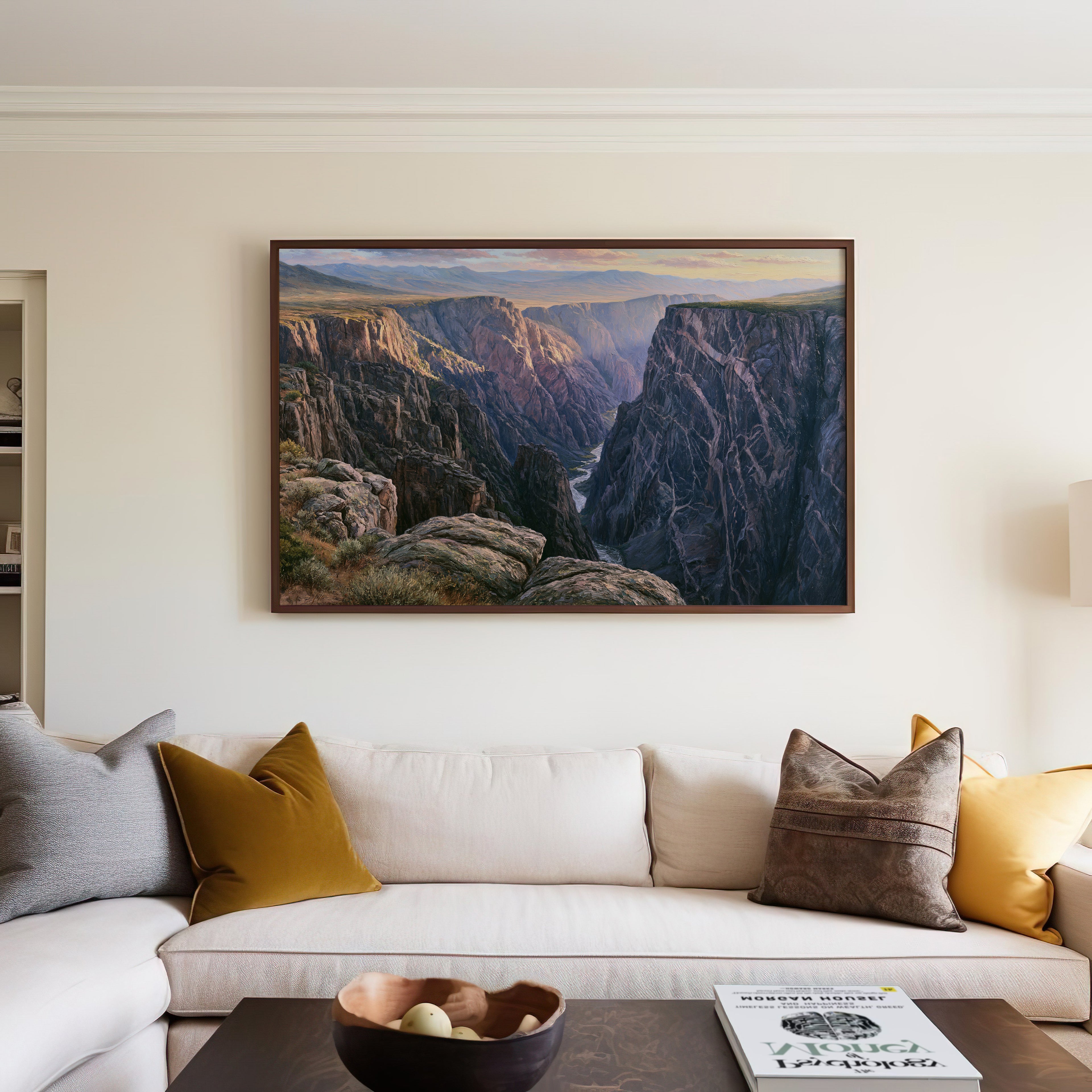 Black Canyon of the Gunnison National Park Classical Oil Painting