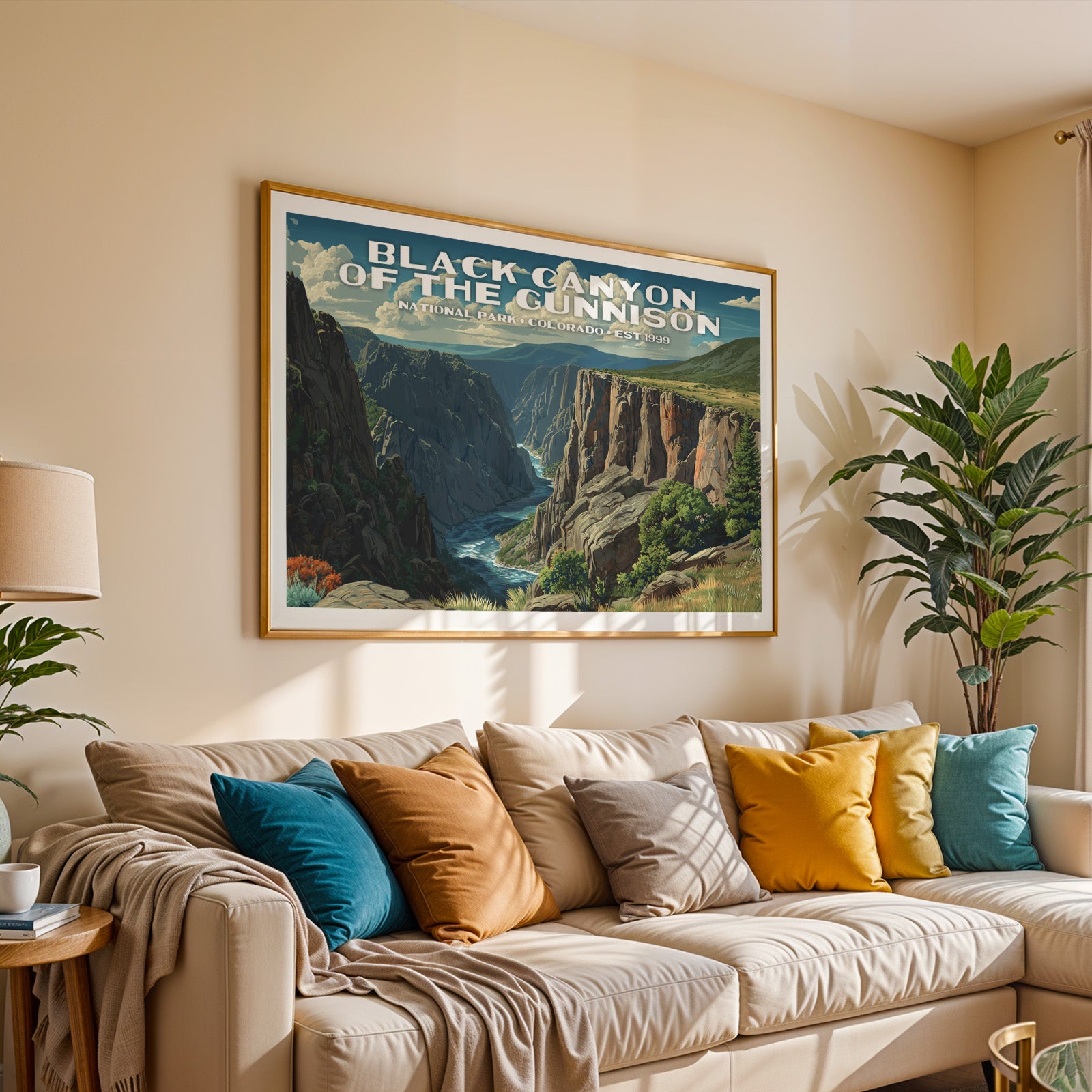 Black Canyon of the Gunnison National Park Horizontal Vintage Art