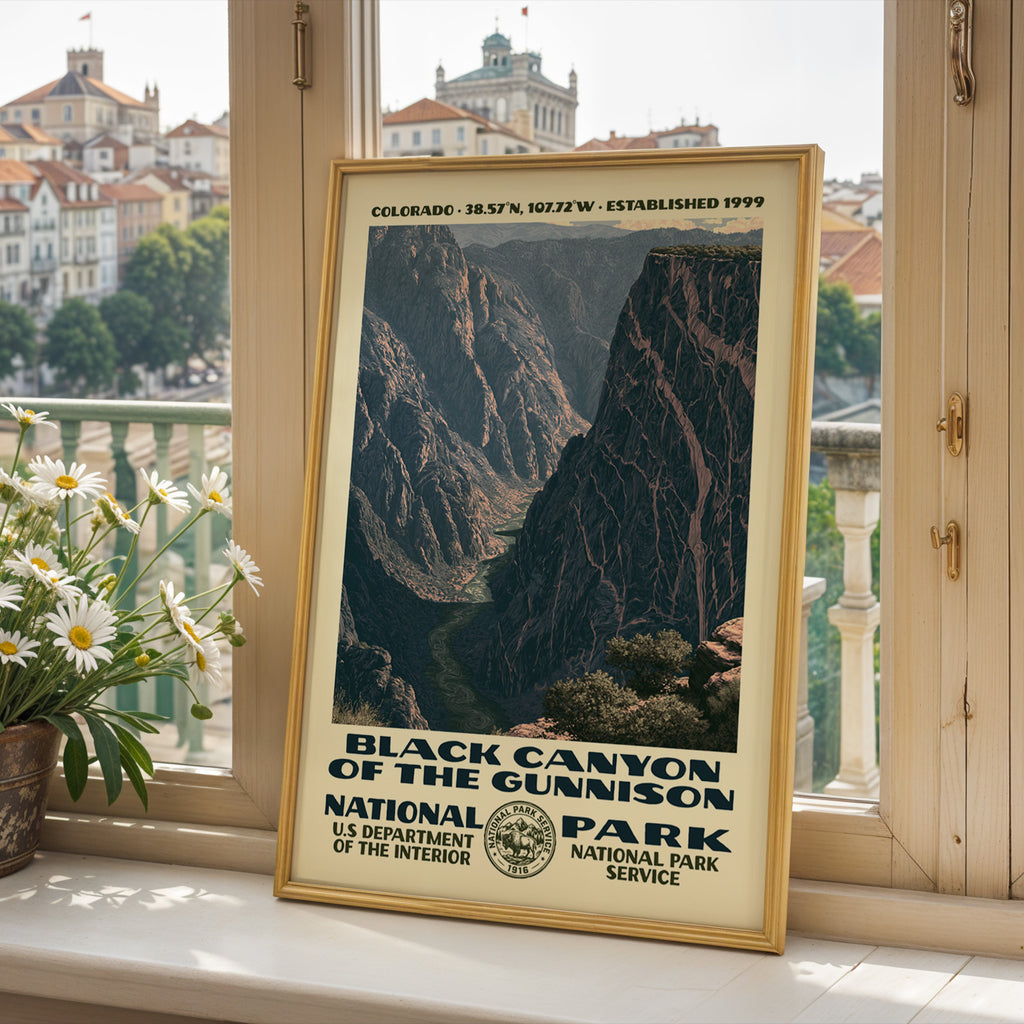 Black Canyon of the Gunnison National Park Vintage WPA Art