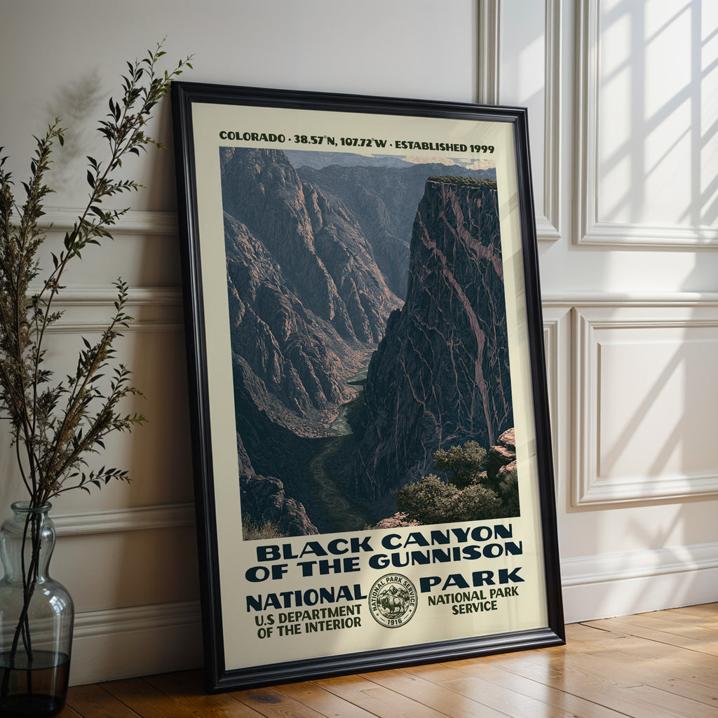 Black Canyon of the Gunnison National Park Vintage WPA Art