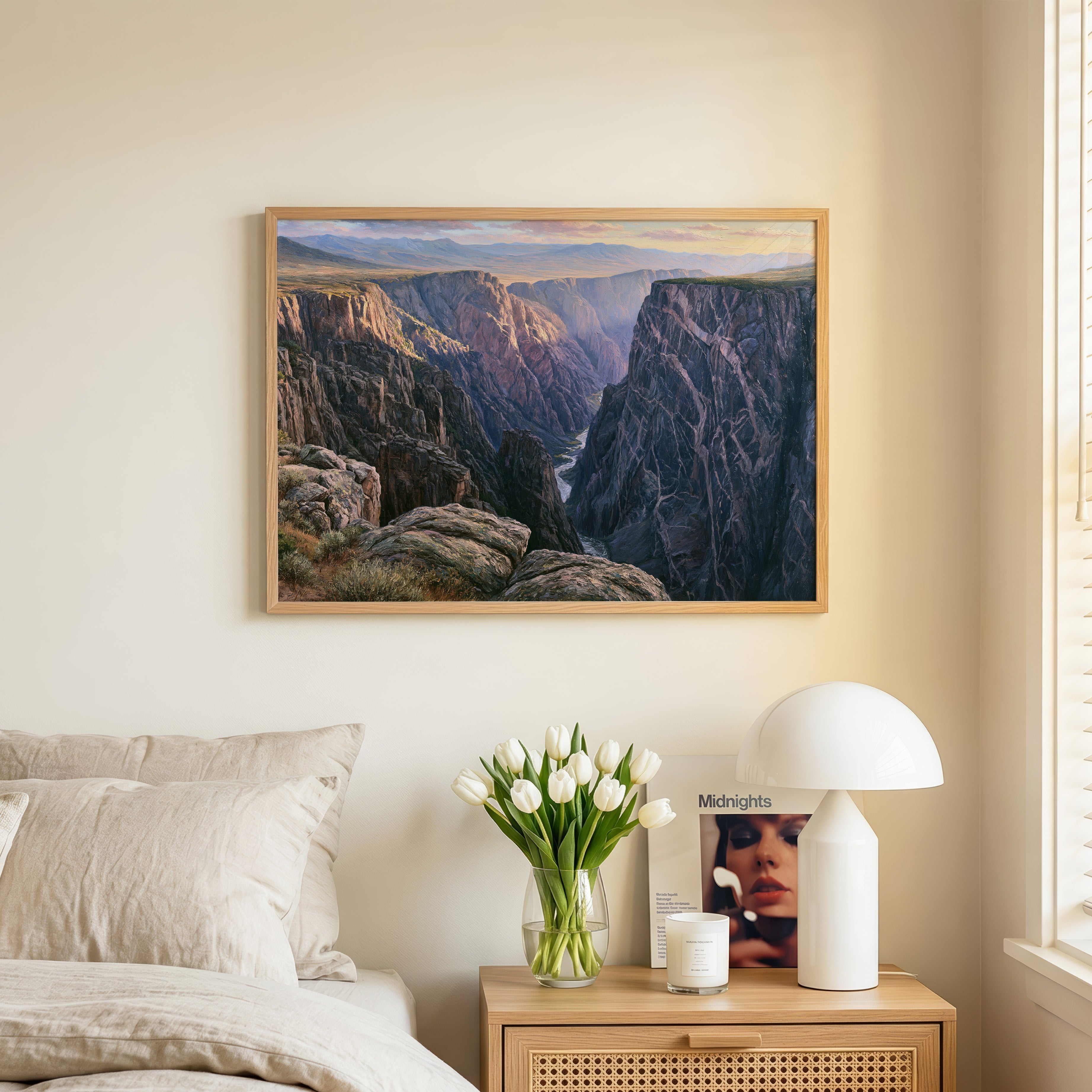 Black Canyon of the Gunnison National Park Classical Oil Painting