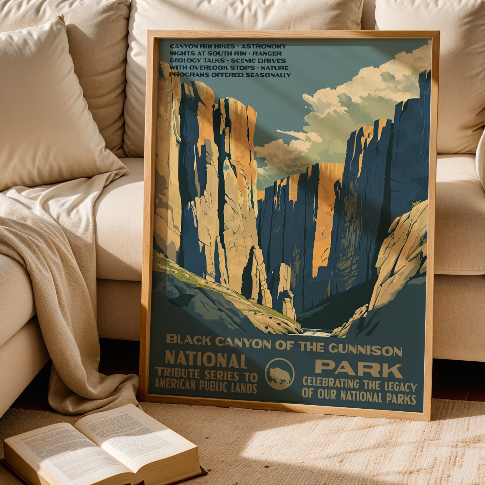 Black Canyon of the Gunnison National Park Vintage WPA Art