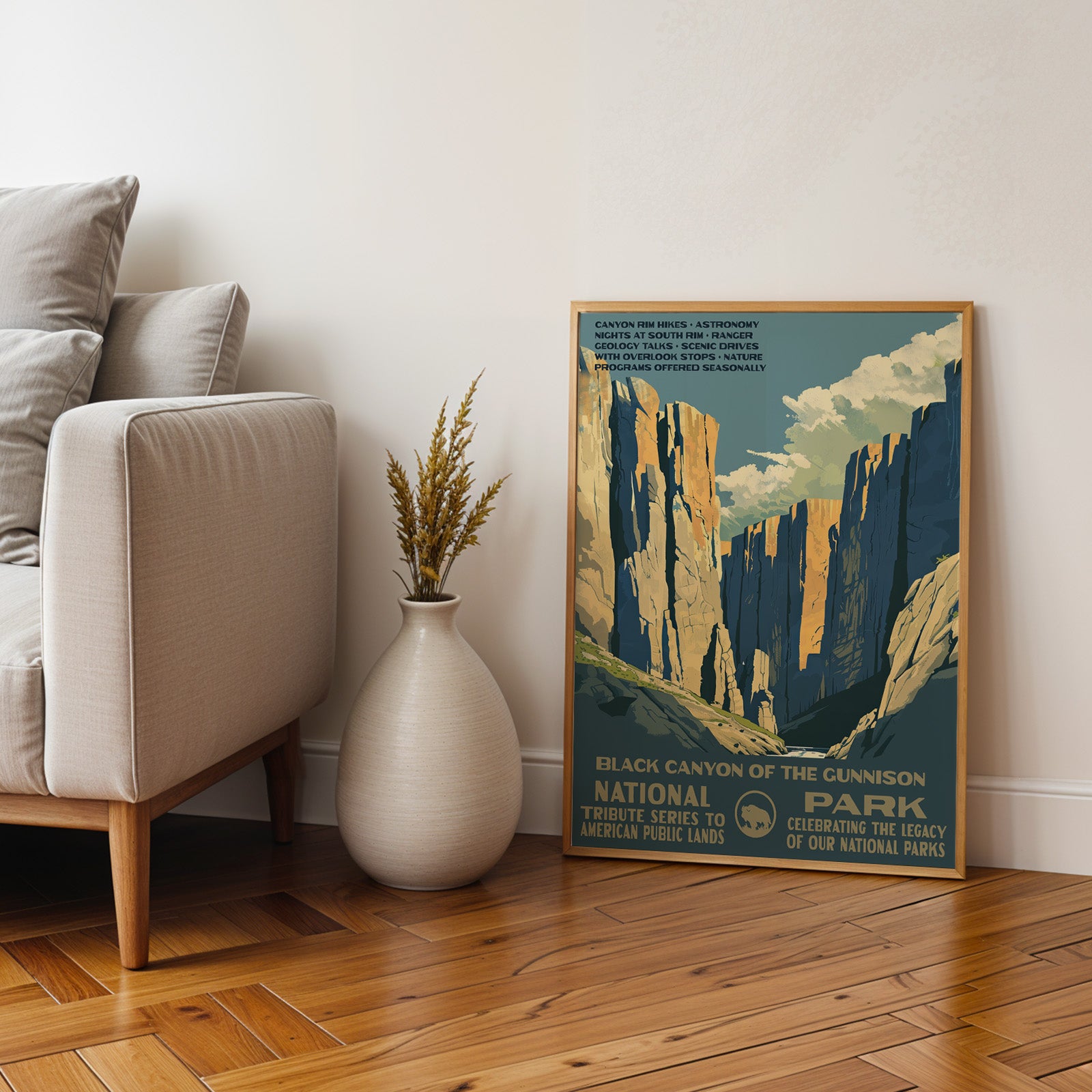 Black Canyon of the Gunnison National Park Vintage WPA Art