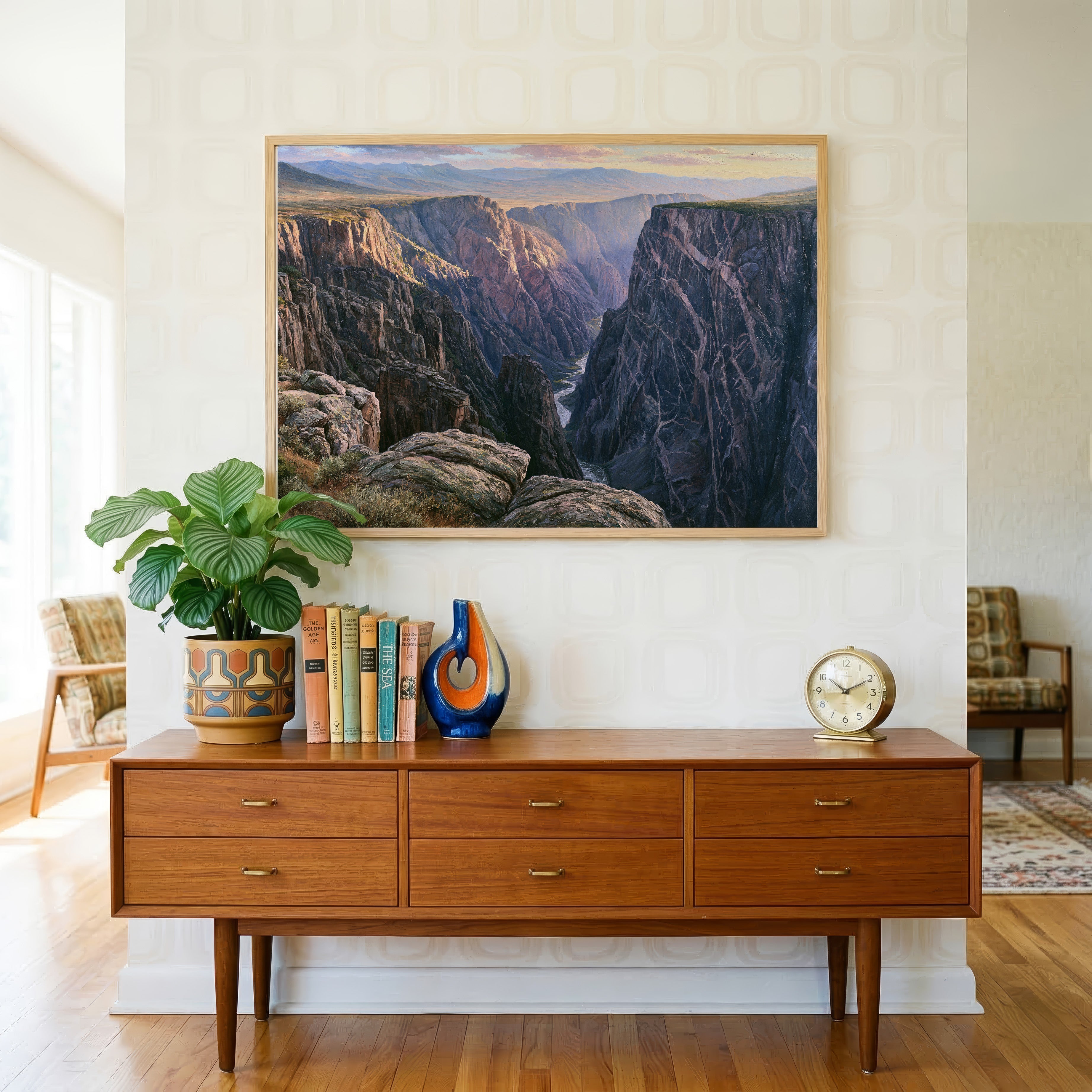 Black Canyon of the Gunnison National Park Classical Oil Painting