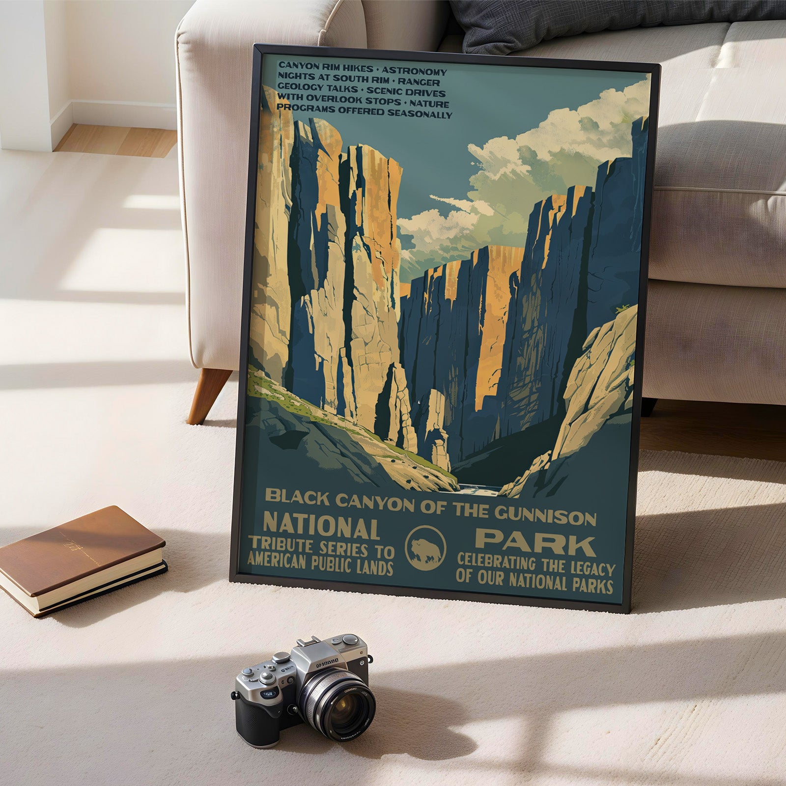Black Canyon of the Gunnison National Park Vintage WPA Art