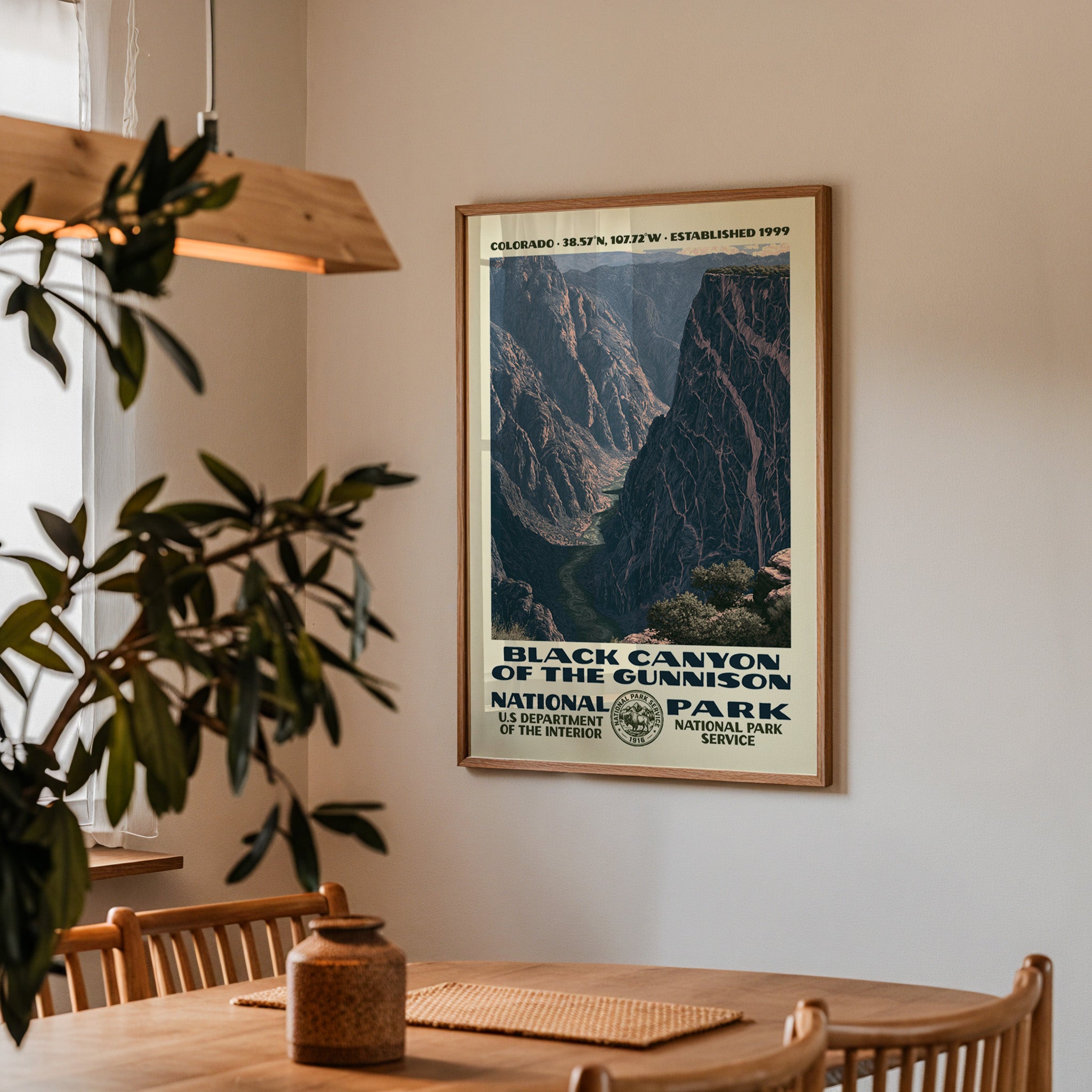 Black Canyon of the Gunnison National Park Vintage WPA Art