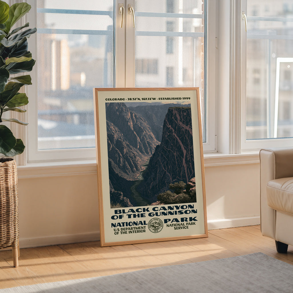 Black Canyon of the Gunnison National Park Vintage WPA Art