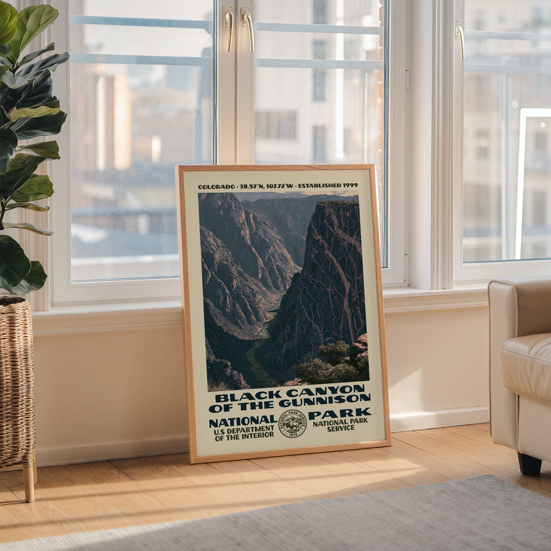 Black Canyon of the Gunnison National Park Vintage WPA Art