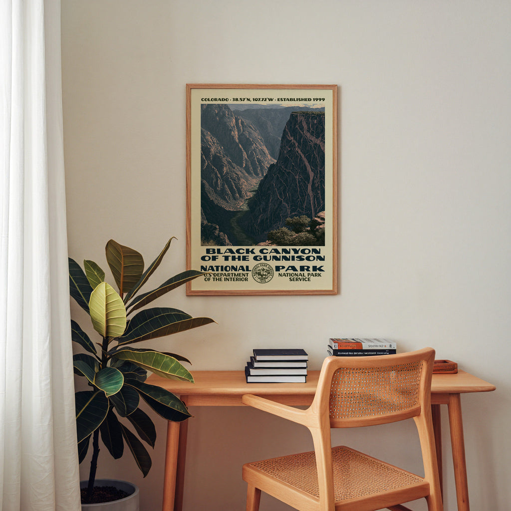 Black Canyon of the Gunnison National Park Vintage WPA Art