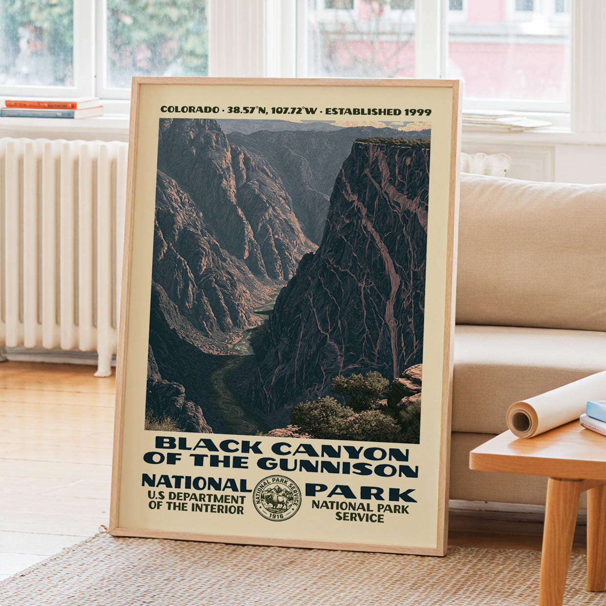 Black Canyon of the Gunnison National Park Vintage WPA Art