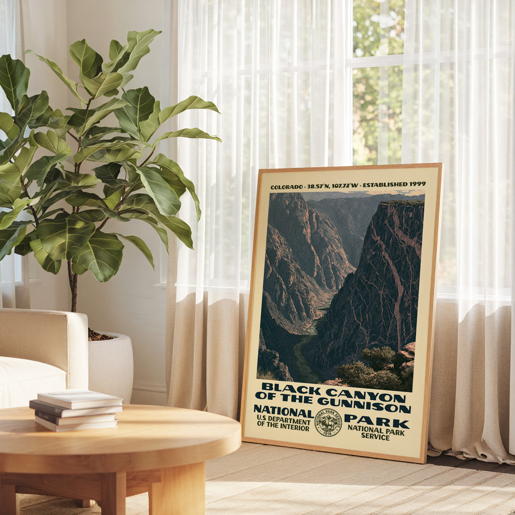 Black Canyon of the Gunnison National Park Vintage WPA Art