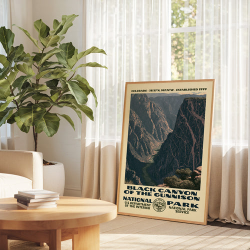 Black Canyon of the Gunnison National Park Vintage WPA Art
