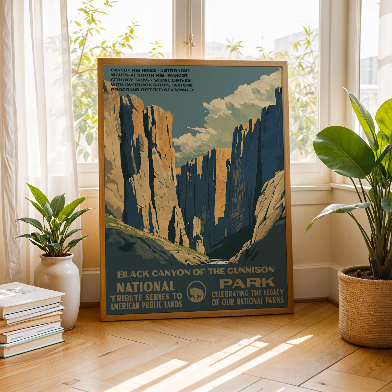 Black Canyon of the Gunnison National Park Vintage WPA Art
