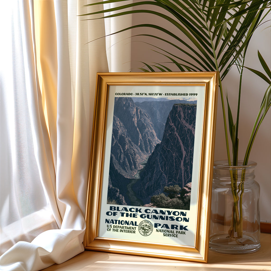 Black Canyon of the Gunnison National Park Vintage WPA Art