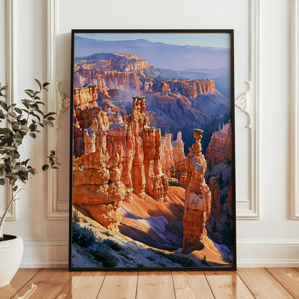 Bryce Canyon National Park Watercolor Art