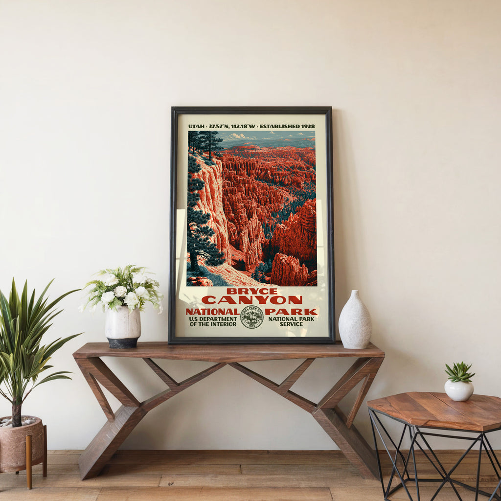 Bryce Canyon National Park Vintage WPA Art