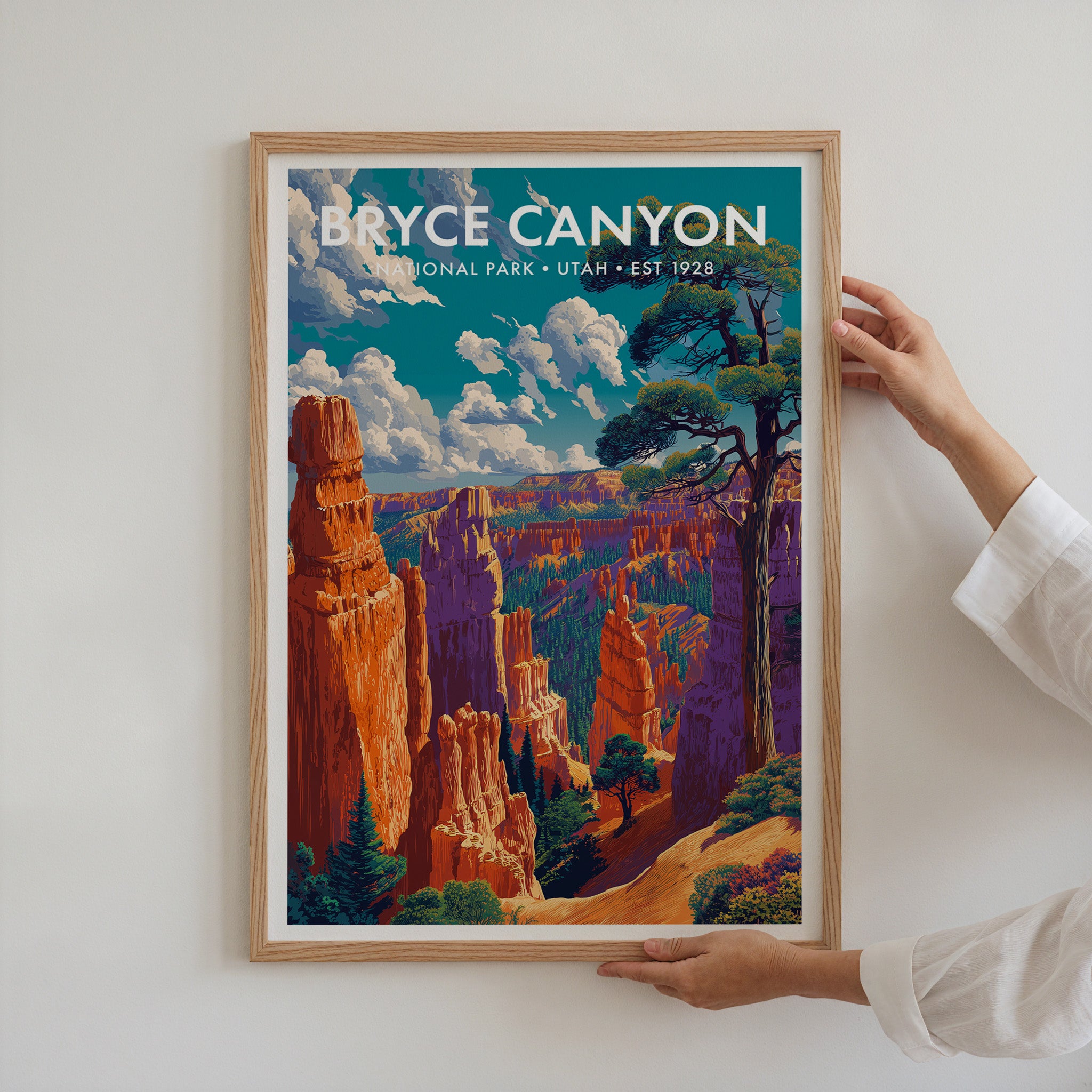 Retro Bryce Canyon National Park Print