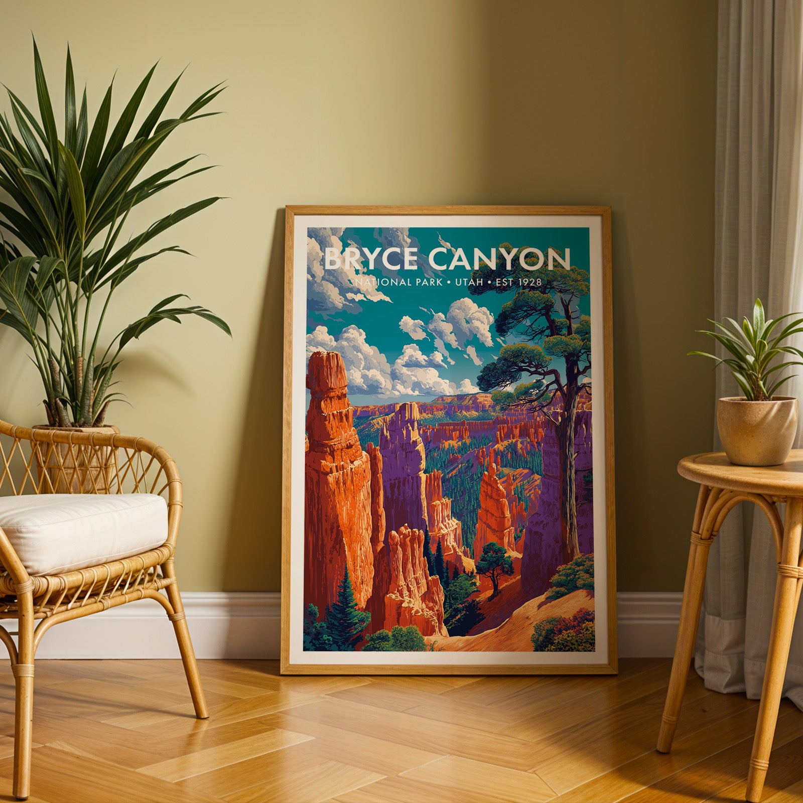 Retro Bryce Canyon National Park Print