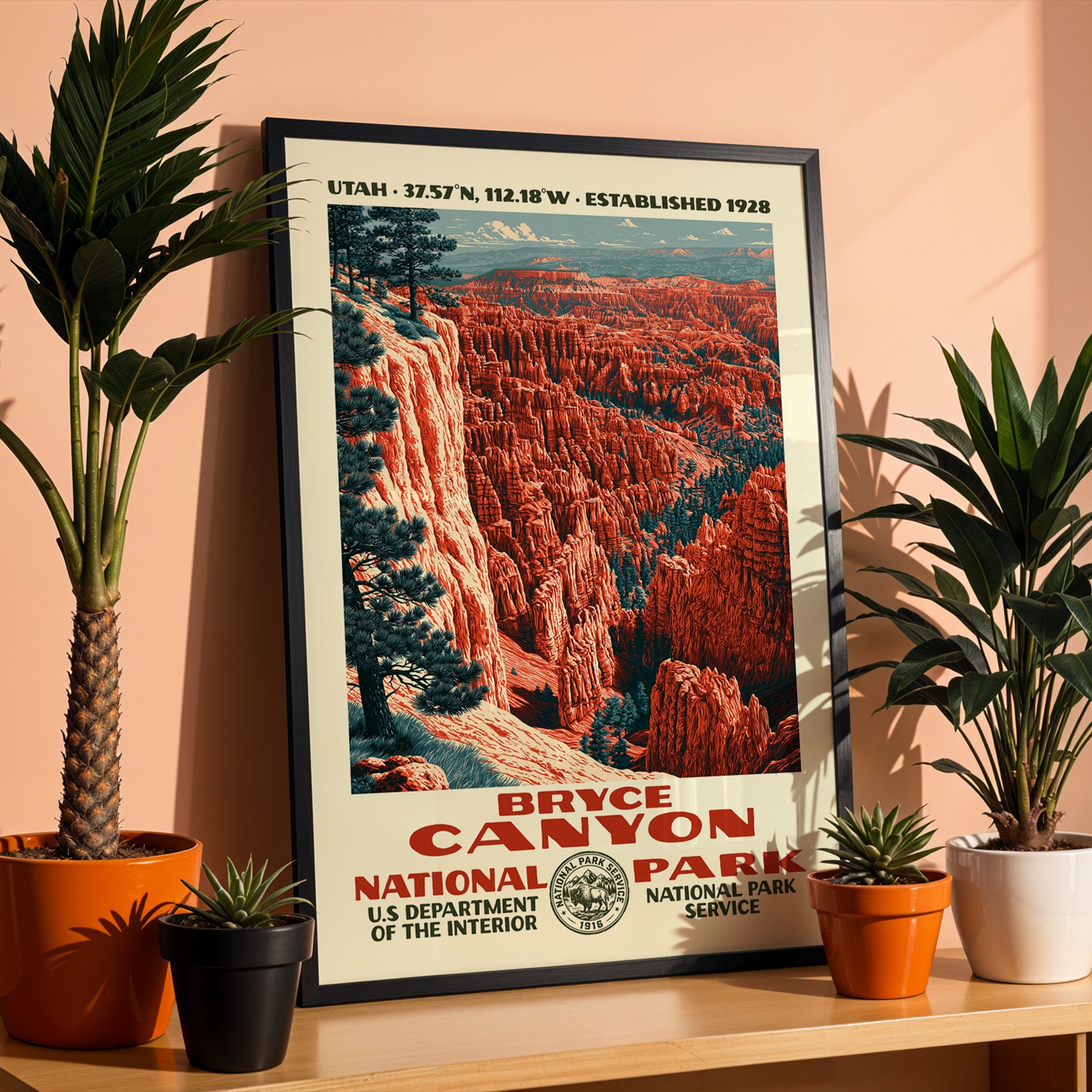Bryce Canyon National Park Vintage WPA Art