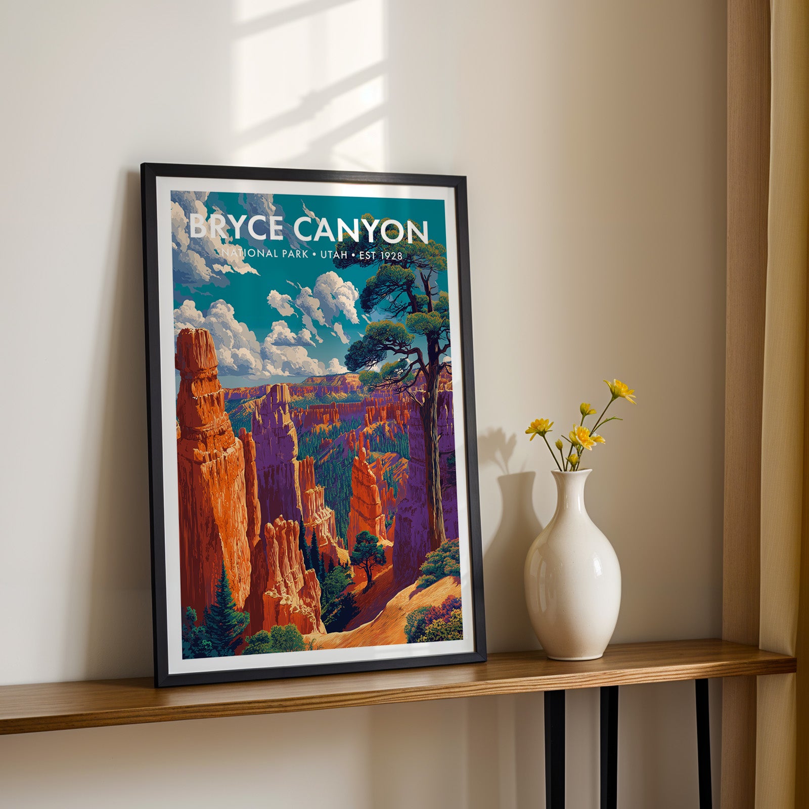 Retro Bryce Canyon National Park Print