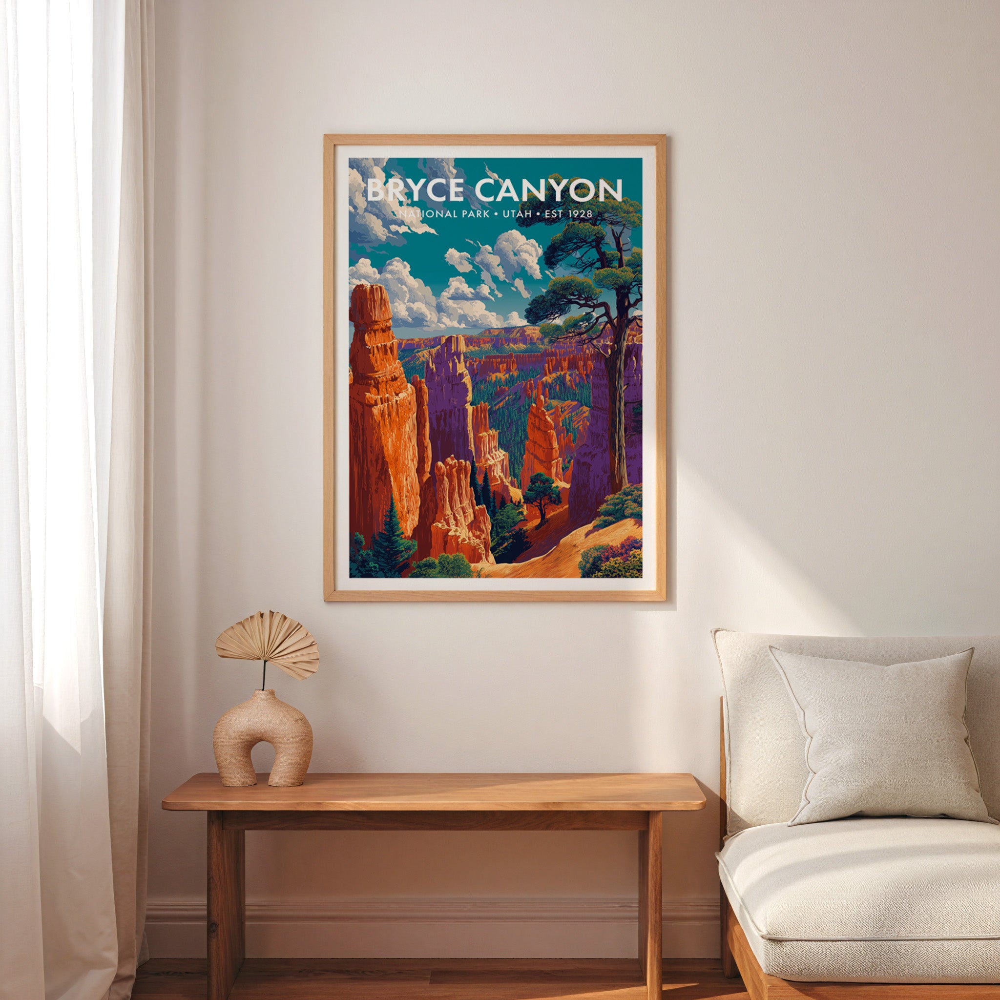 Retro Bryce Canyon National Park Print