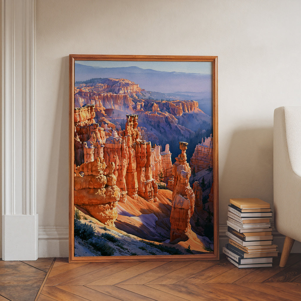 Bryce Canyon National Park Watercolor Art
