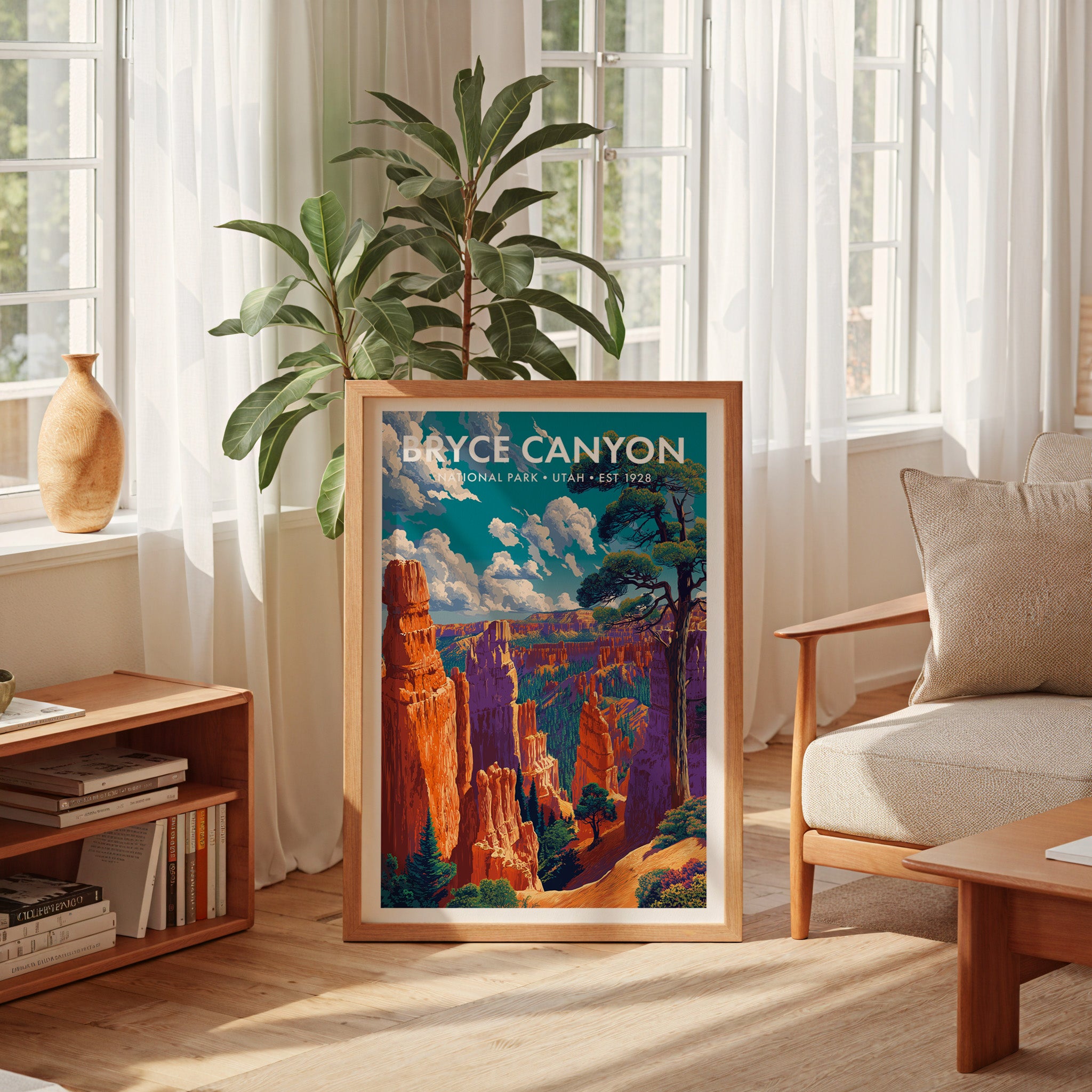 Retro Bryce Canyon National Park Print