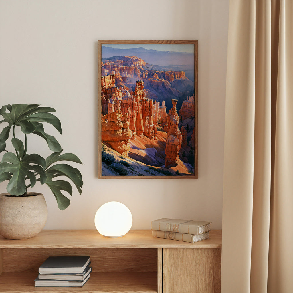 Bryce Canyon National Park Watercolor Art