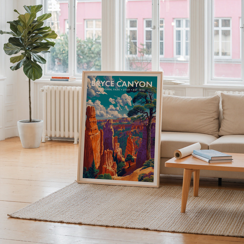 Retro Bryce Canyon National Park Print