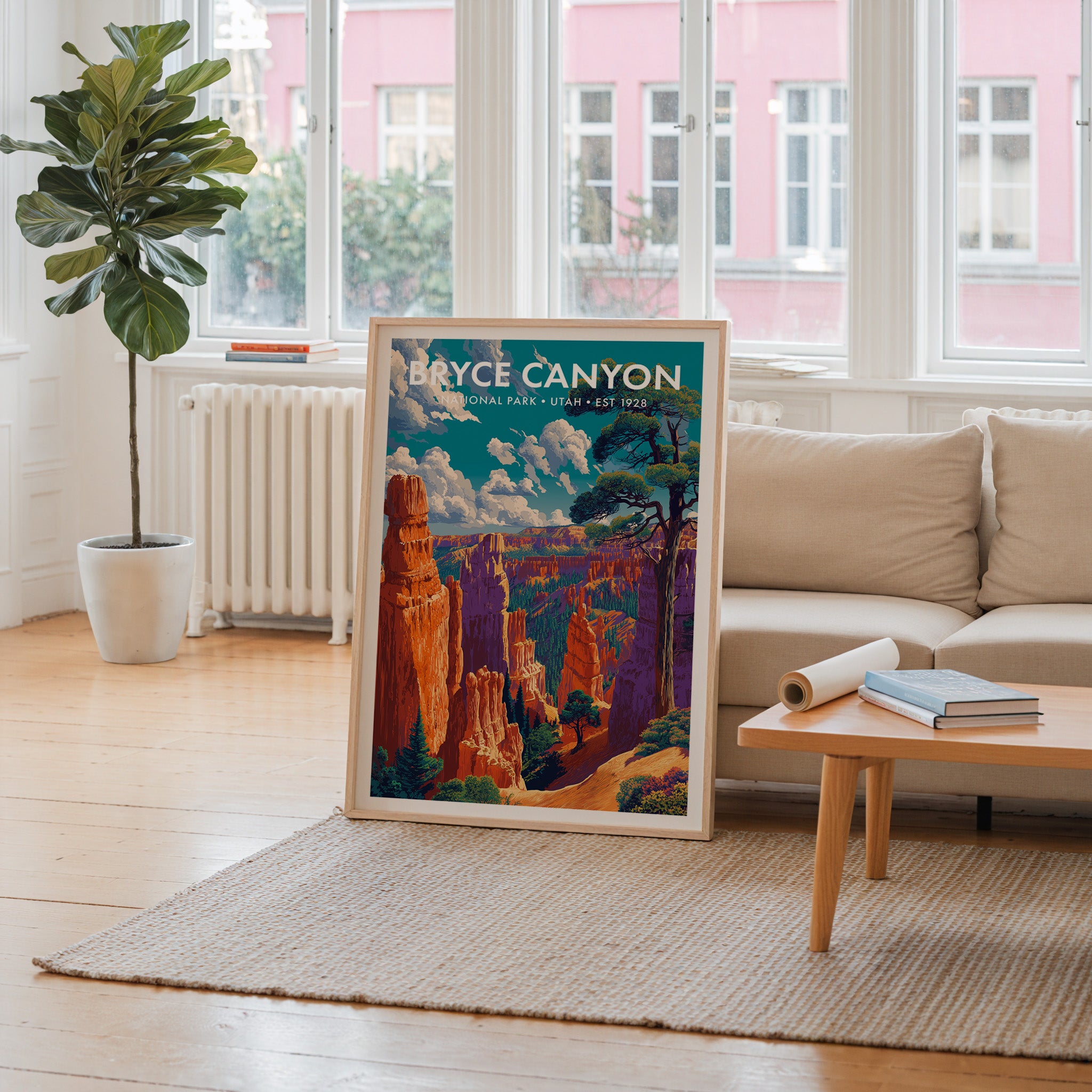 Retro Bryce Canyon National Park Print
