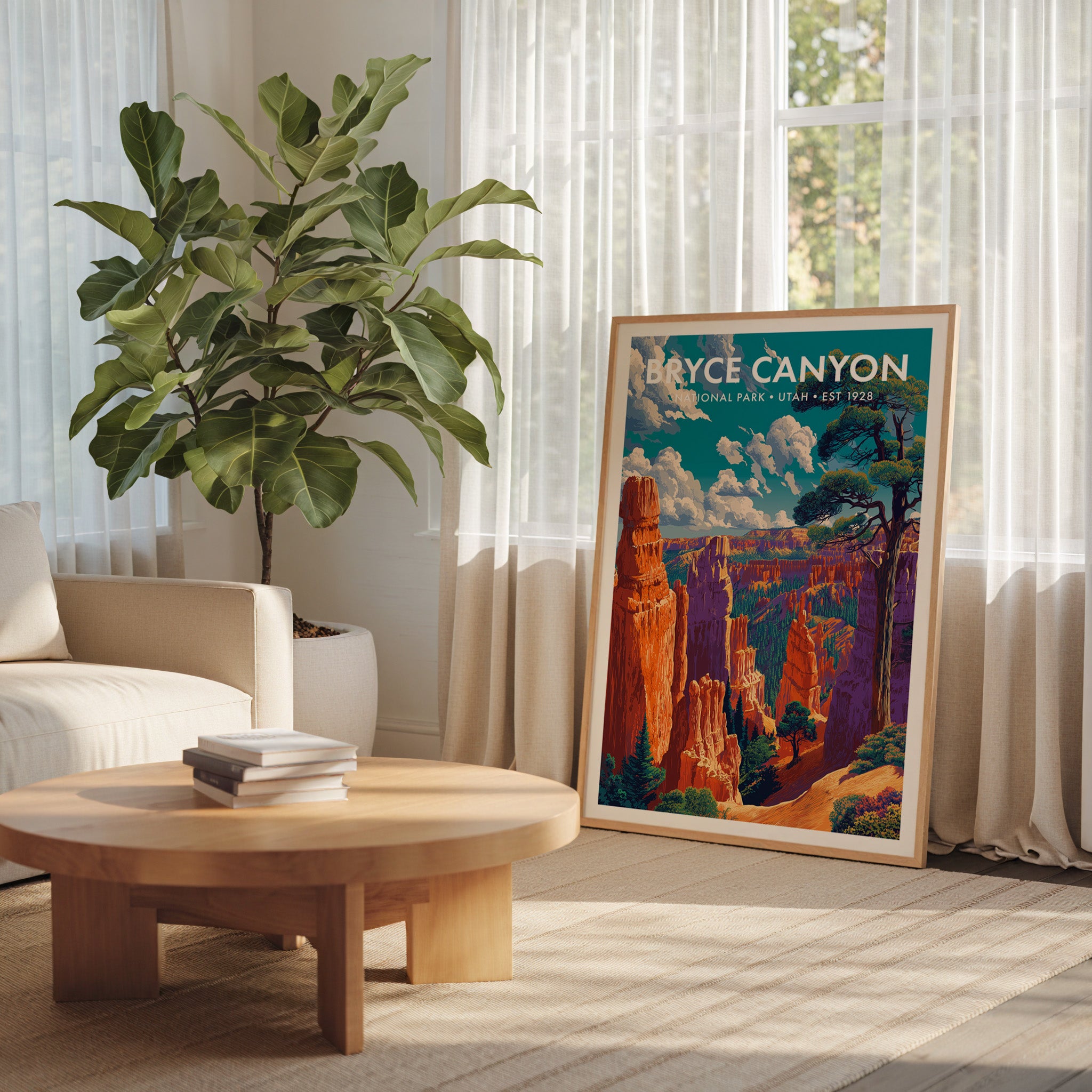 Retro Bryce Canyon National Park Print