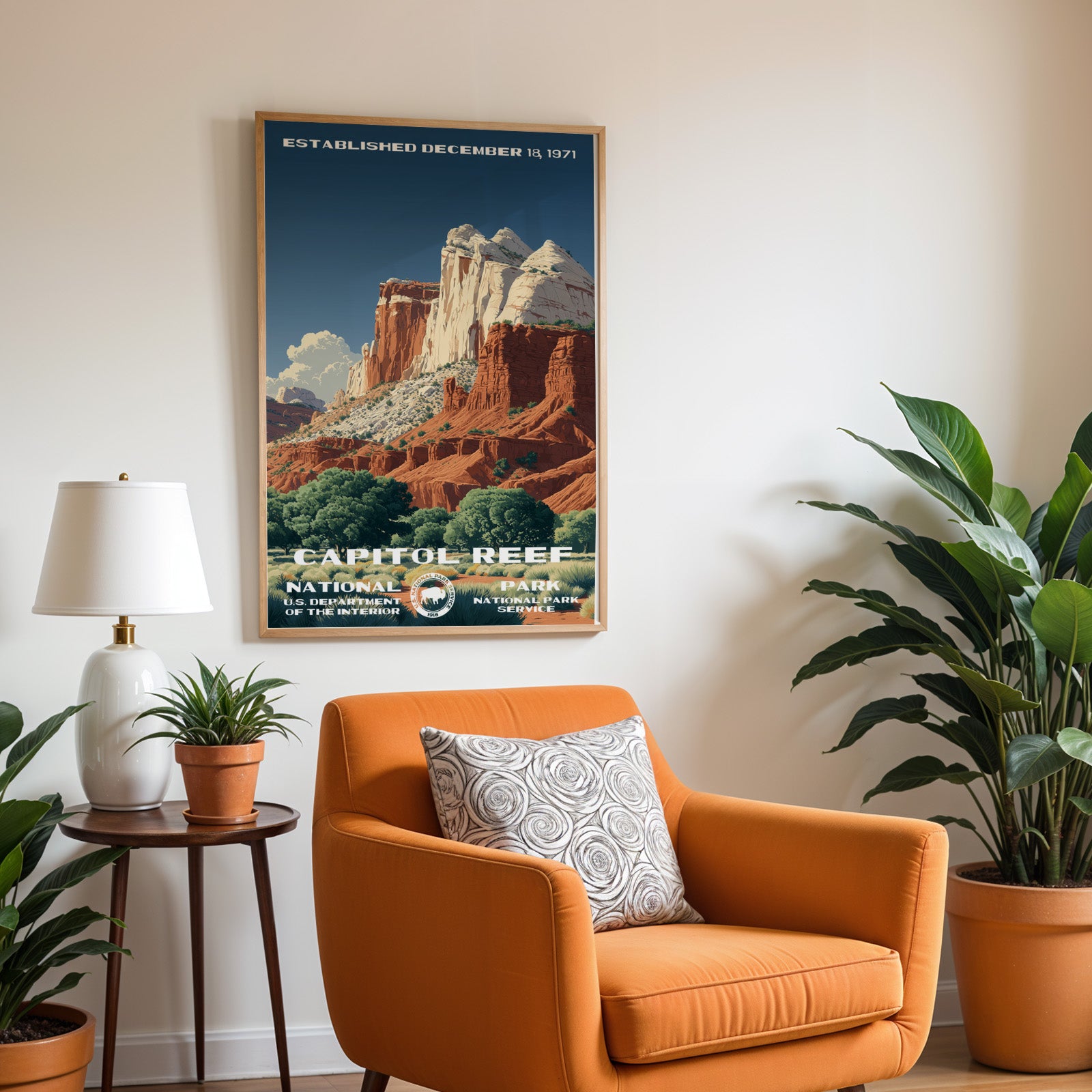 Capitol Reef National Park Vintage WPA