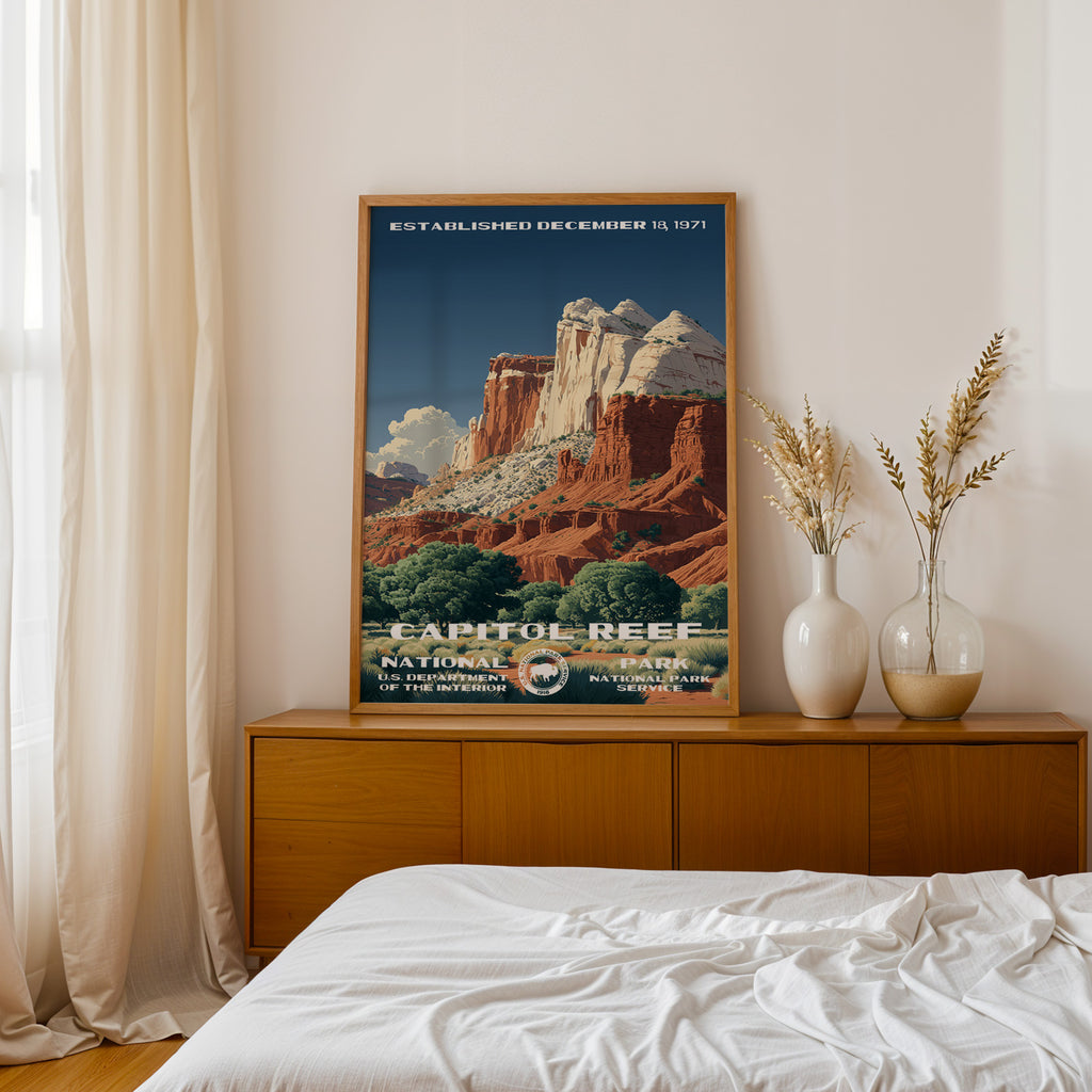 Capitol Reef National Park Vintage WPA