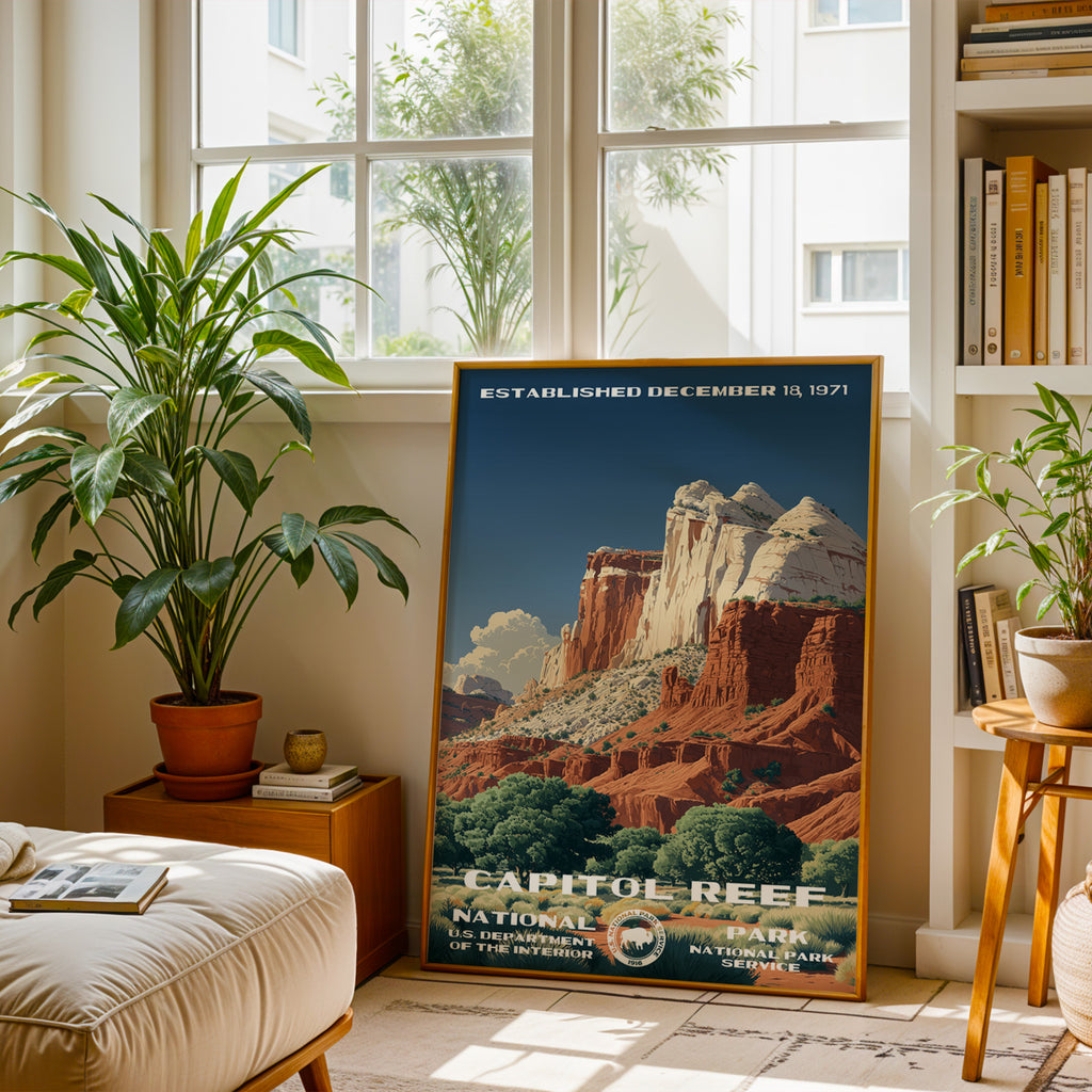 Capitol Reef National Park Vintage WPA