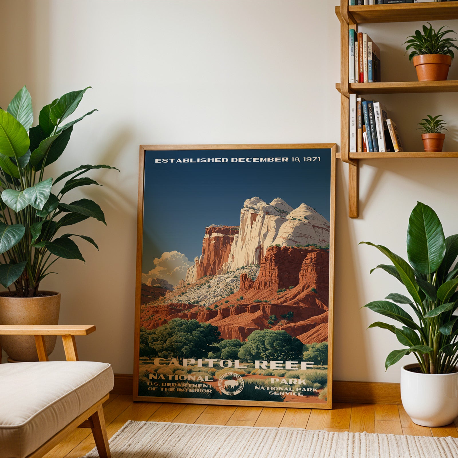 Capitol Reef National Park Vintage WPA