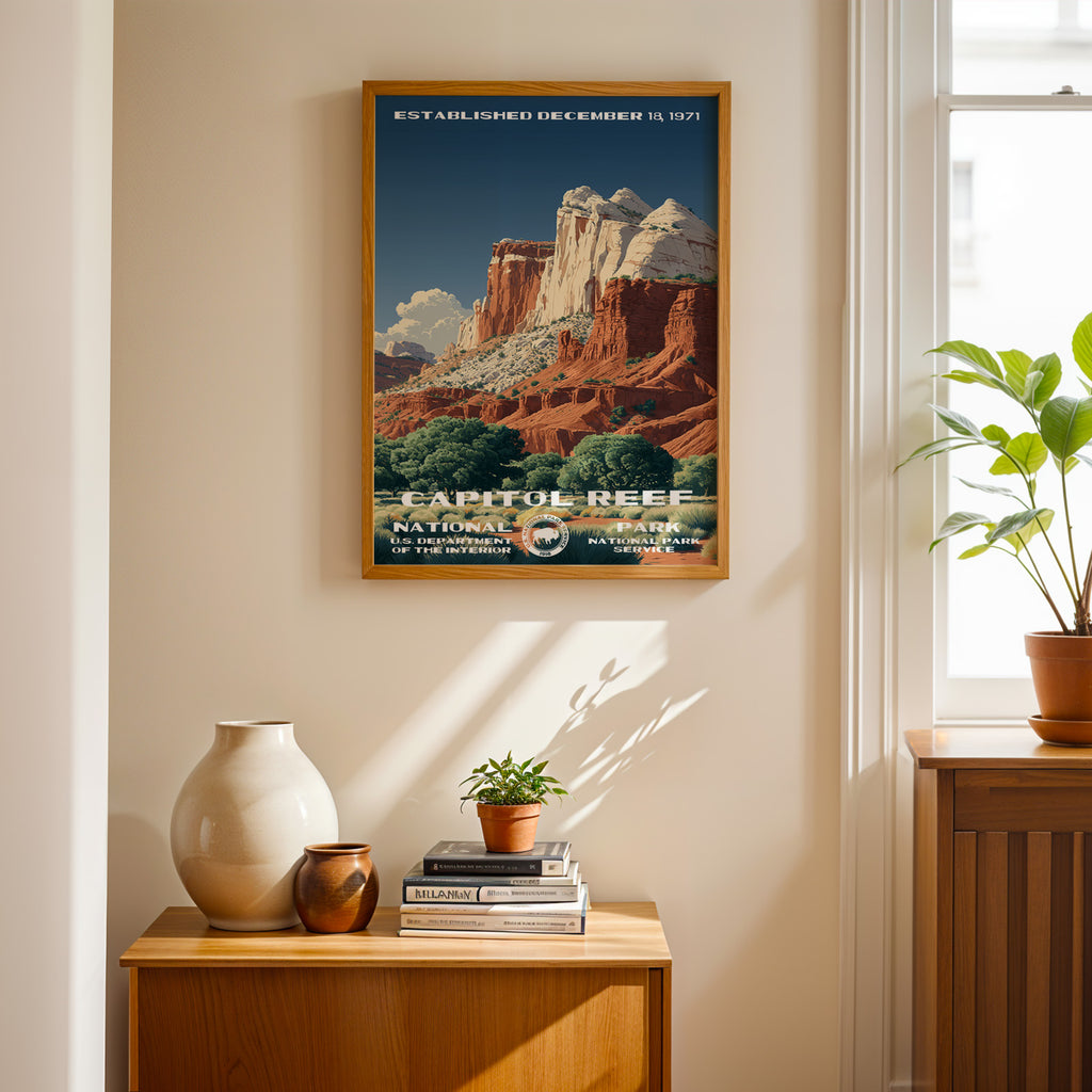 Capitol Reef National Park Vintage WPA