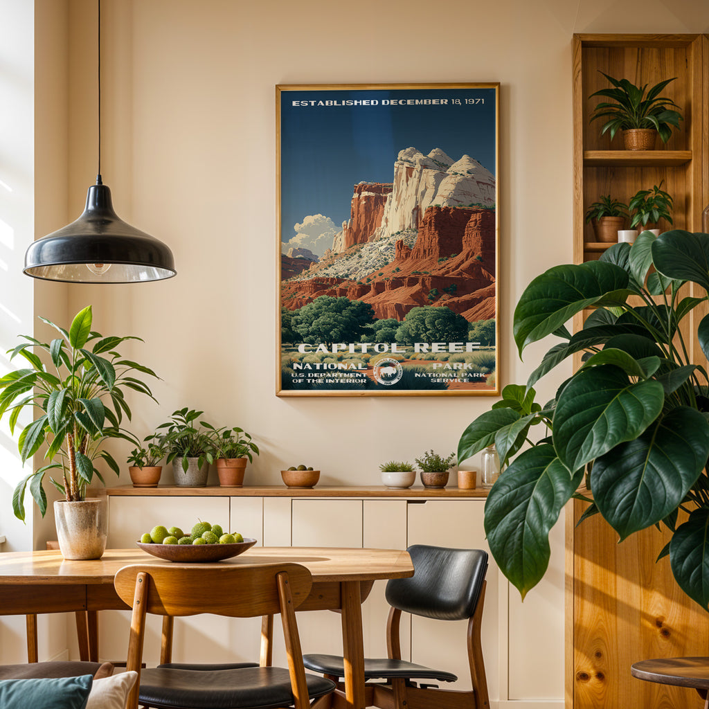 Capitol Reef National Park Vintage WPA
