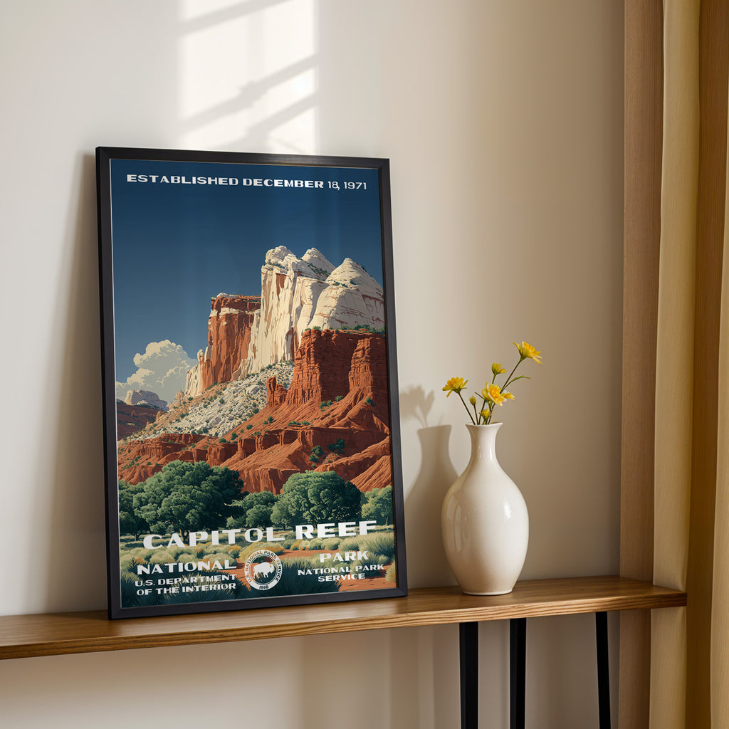 Capitol Reef National Park Vintage WPA
