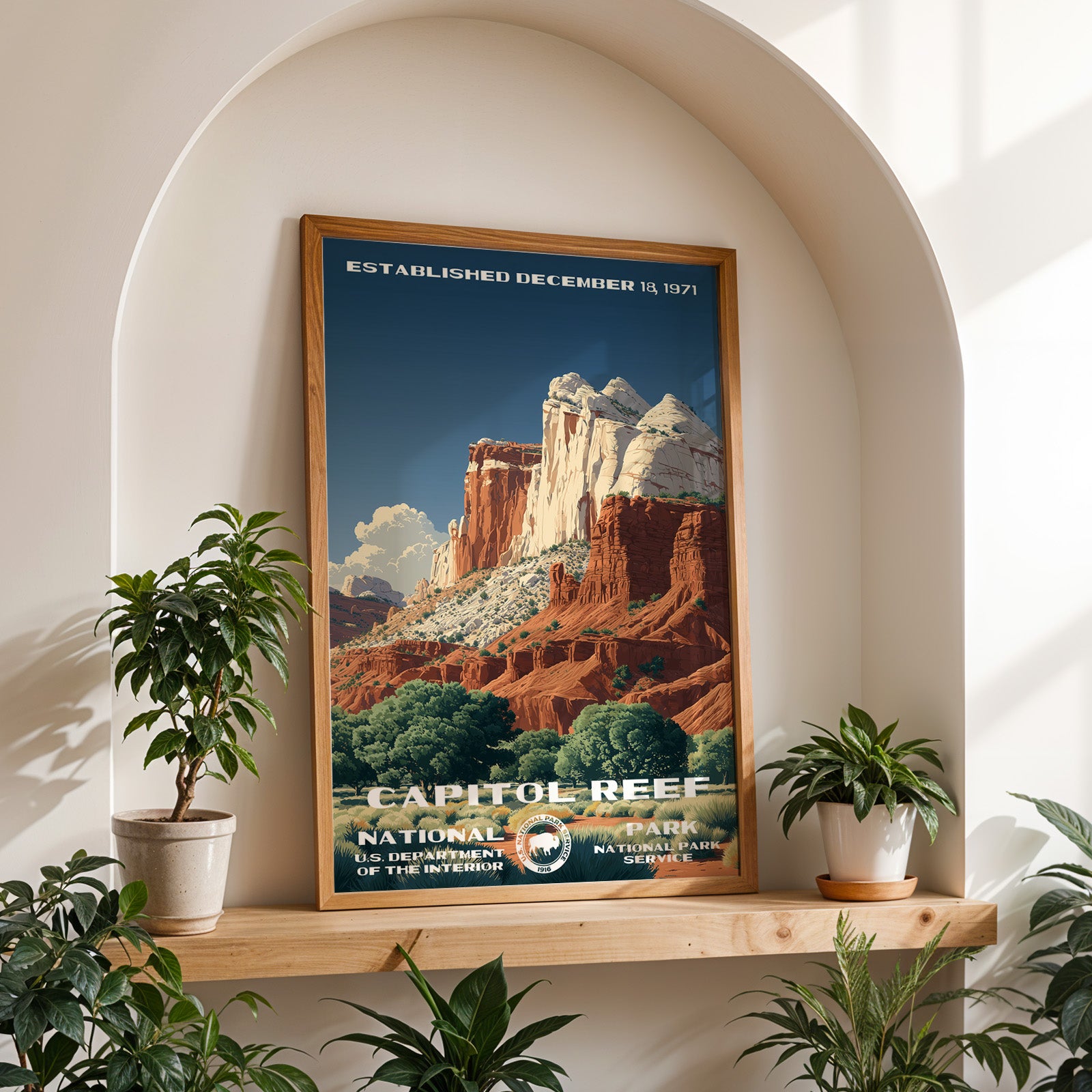 Capitol Reef National Park Vintage WPA