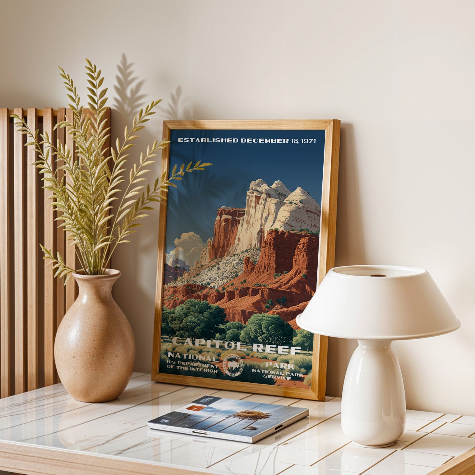Capitol Reef National Park Vintage WPA