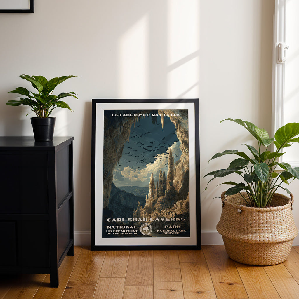 Carlsbad Caverns National Park Vintage WPA