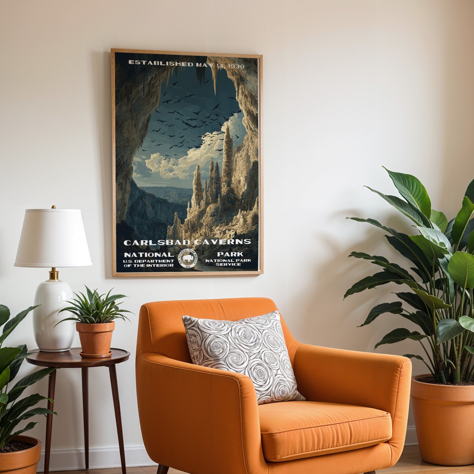 Carlsbad Caverns National Park Vintage WPA