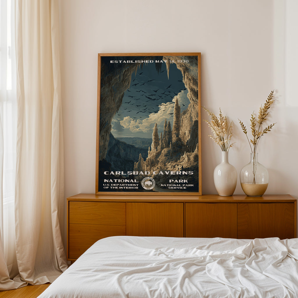 Carlsbad Caverns National Park Vintage WPA