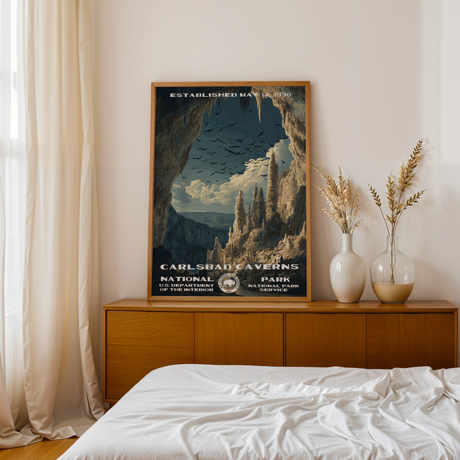 Carlsbad Caverns National Park Vintage WPA
