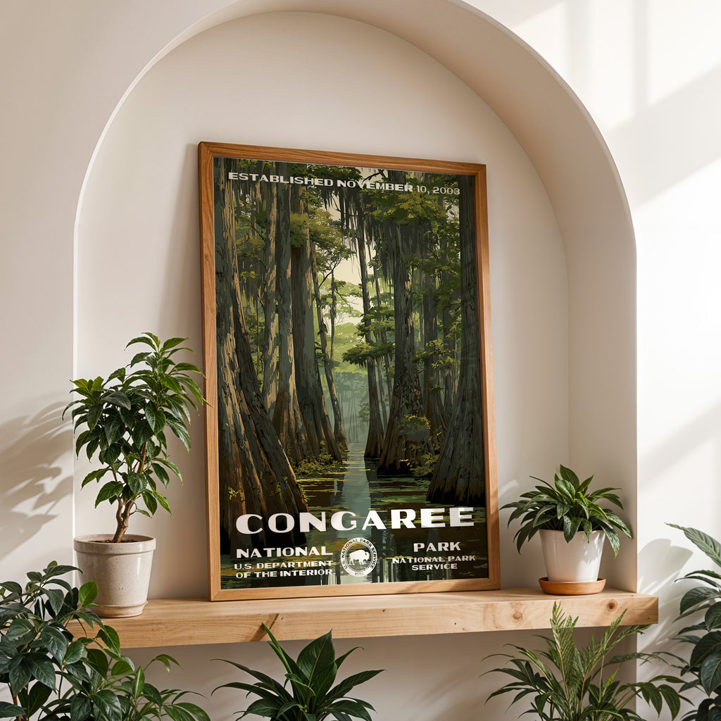 Congaree National Park Vintage WPA